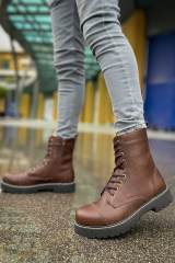 Marsetti Herren Braun Schnür Dicke Sohle Stiefel 3