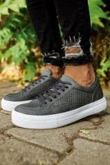Marsetti Herren Anthrazit Casual Dicke Sohle Orthopädisch Schnürschuhe 2