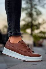 Marsetti Herren Braun Casual Dicke Sohle Orthopädische Schnürschuhe 4