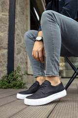 Marsetti Herren Schwarz Geschnürte Alltag Dicke Sohle Orthopädische Schuhe 3