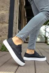 Marsetti Herren Schwarz Geschnürte Alltag Dicke Sohle Orthopädische Schuhe 4