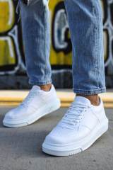 Marsetti Herren Weiß Dicke Sohle Alltag Orthopädische Schnür Sportschuhe 4