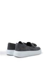 Marsetti Herren Anthrazit Casual Dicke Sohle Orthopädische Slip-On Schuhe 3
