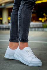Marsetti Herren Weiß Casual Dicke Sohle Orthopädische Schnürschuhe 4