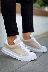 Marsetti Herren Beige Dicke Sohle Alltag Orthopädische Schnür Schuhe 2