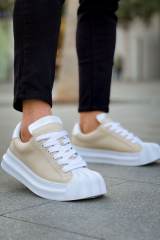 Marsetti Herren Beige Dicke Sohle Alltag Orthopädische Schnür Schuhe 3