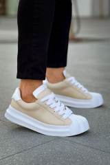 Marsetti Herren Beige Dicke Sohle Alltag Orthopädische Schnür Schuhe 4