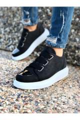 Marsetti Herren Schwarz Alltag Dicke Sohle Elastische Schuhe 2