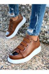 Marsetti Herren Cognac Slip-On Dicksohlen Orthopädische Freizeitschuhe 2