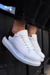 Marsetti Herren Weiß Schwarz Casual Dicke Sohle Orthopädische Sneaker 4