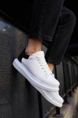 Marsetti Herren Weiß Schwarz Casual Dicke Sohle Orthopädische Sneaker 5