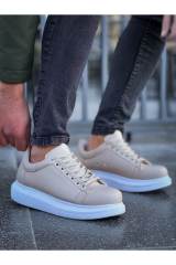 Marsetti Herren Beige Casual Sneaker mit weißer Sohle 2