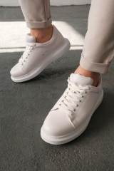 Marsetti Erkek Beyaz Deri Günlük Ayakkabı Sneaker Modeli 4