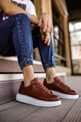 Marsetti Herren Braune Leder Freizeitschuhe 3