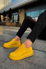 Marsetti Herren Gelb Schnür Freizeit Dicke Sohle Orthopädisch Schuhe 4