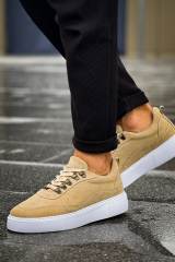 Marsetti Herren Beige Nubuk Casual Dicke Sohle Orthopädische Schnürschuhe 2