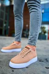 Marsetti Herren Beige Textil Casual Dicksohlen Orthopädische Schuhe 2