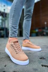 Marsetti Herren Beige Textil Casual Dicksohlen Orthopädische Schuhe 4