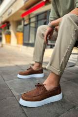 Marsetti Herren Braun Casual Dicke Sohle Orthopädische Schnürschuhe 2
