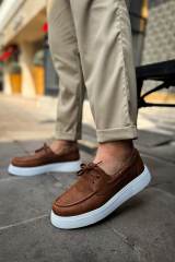Marsetti Herren Braun Casual Dicke Sohle Orthopädische Schnürschuhe 3
