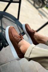 Marsetti Herren Braun Casual Dicke Sohle Orthopädische Schnürschuhe 4