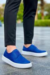 Marsetti Herren Blau Casual Dicke Sohle Orthopädische Schnür Schuhe 2