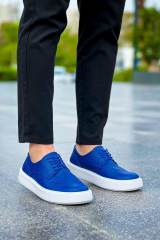 Marsetti Herren Blau Casual Dicke Sohle Orthopädische Schnür Schuhe 5