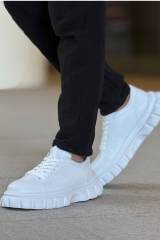Marsetti Herren Weiße Dicke Sohle Freizeitschuhe 3