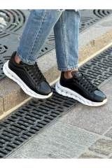 Marsetti Herren Schwarz Casual Dicke Sohle Schnür Orthopädisch Schuhe 2