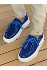 Marsetti Herren Blau Textil Dicke Sohle Casual Orthopädische Schuhe 2