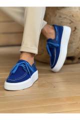 Marsetti Herren Blau Textil Dicke Sohle Casual Orthopädische Schuhe 3