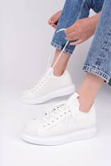 Marsetti Herren Weiß Casual Dicke Sohle Orthopädisch Schnürschuh 2