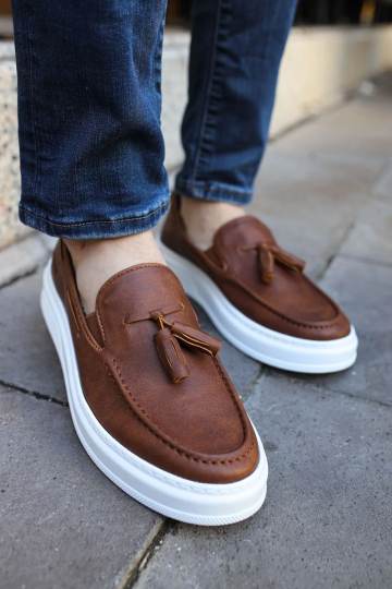 Marsetti Herren Braun Schnür Casual Dicke Sohle Orthopädische Schuhe